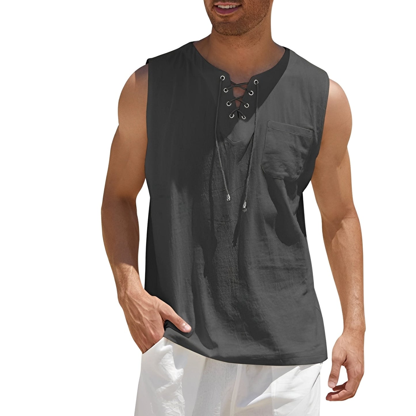 Alexia - Bequemes ärmelloses Tanktop für Männer