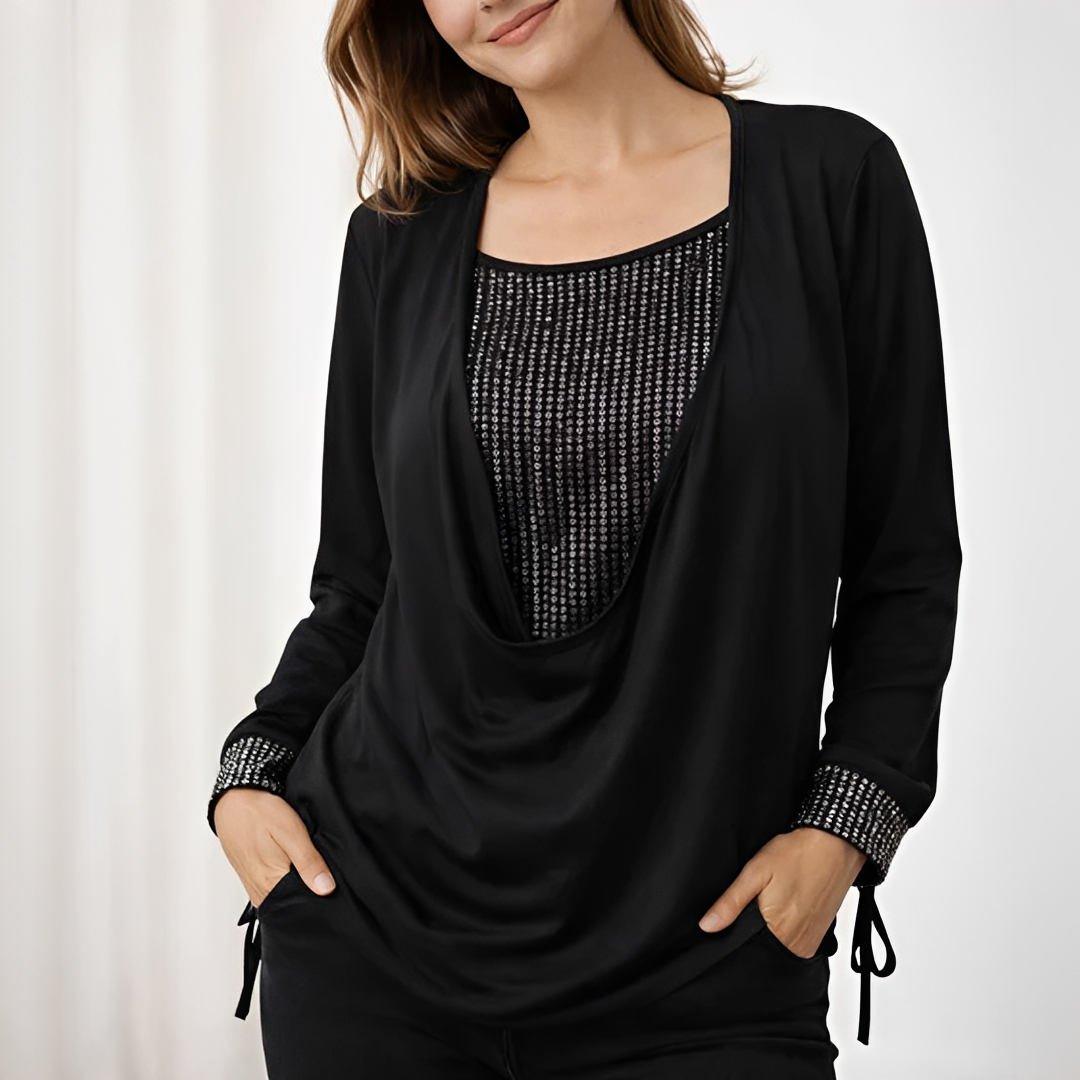 Klarise - Elegante Bluse mit langen Ärmeln für Damen