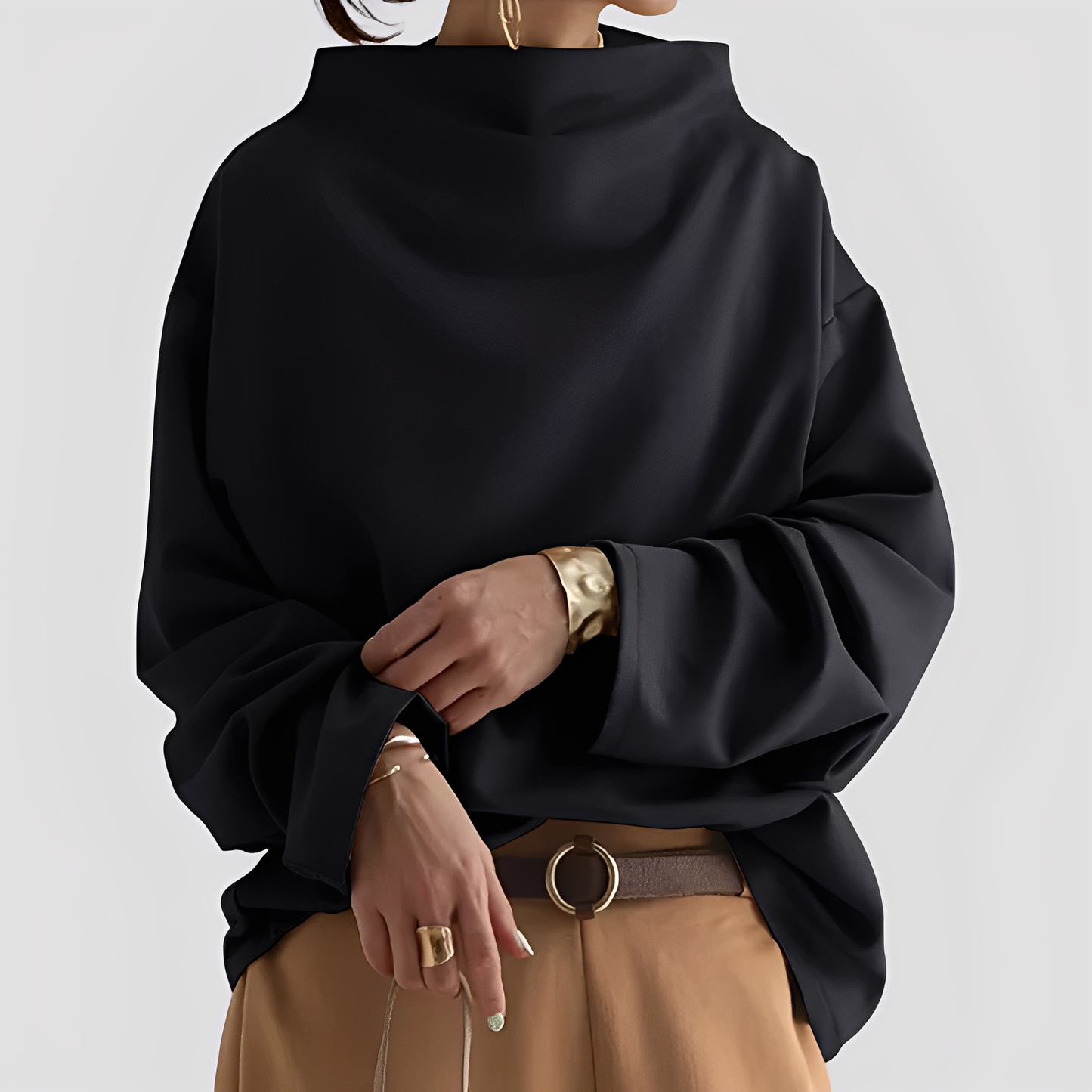 Romayne - Modischer Damen-Rollkragenpullover