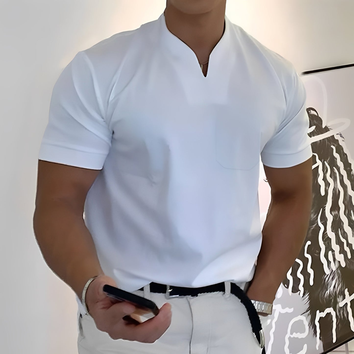 Joel - Lockeres Hemd mit Gummizug für Männer