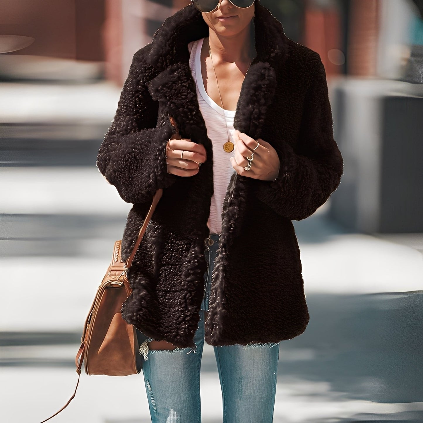 Catharine - Stylische, dicke Fleecejacke für Damen