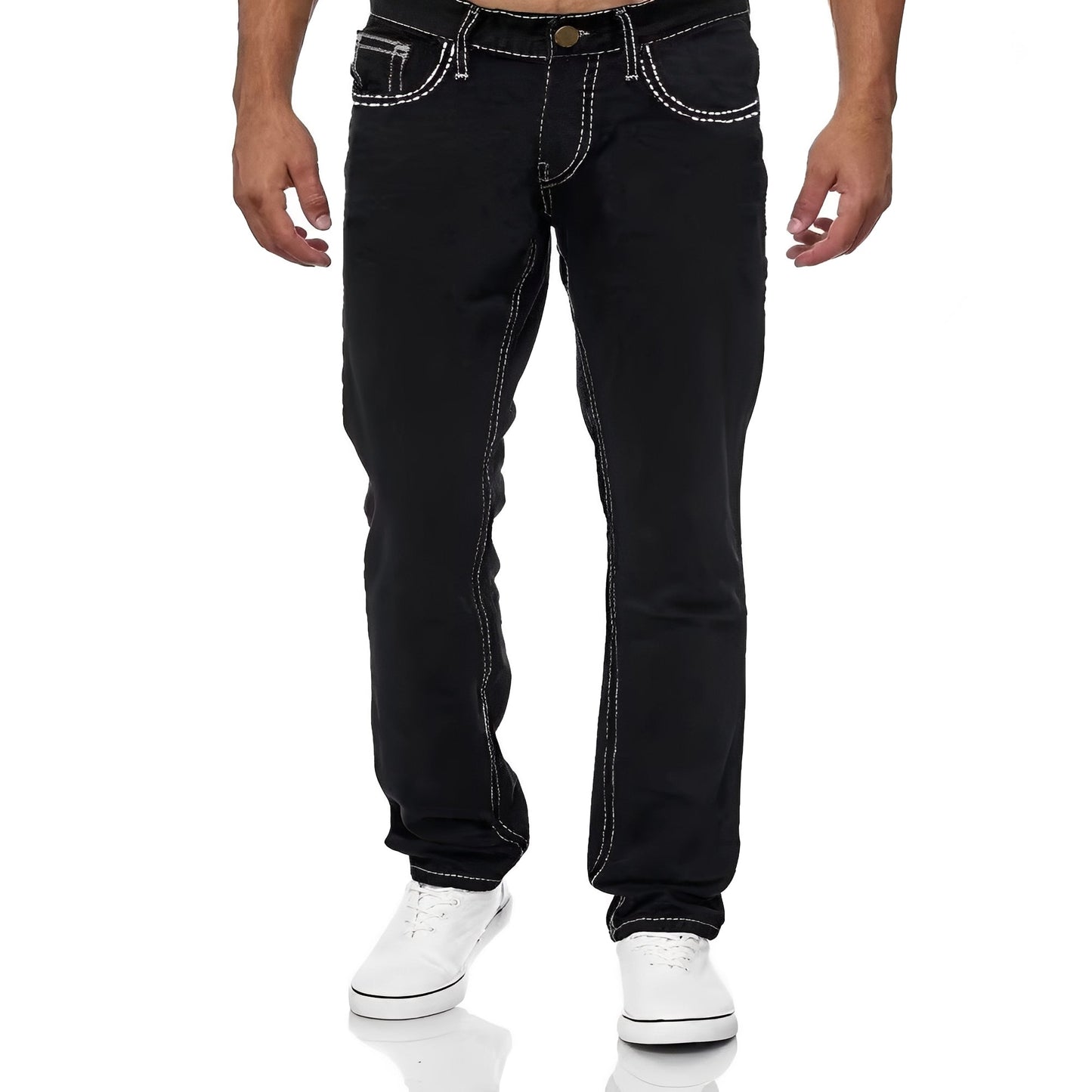 Stefan - Gerade geschnittene Jeans mit Stretch für Männer