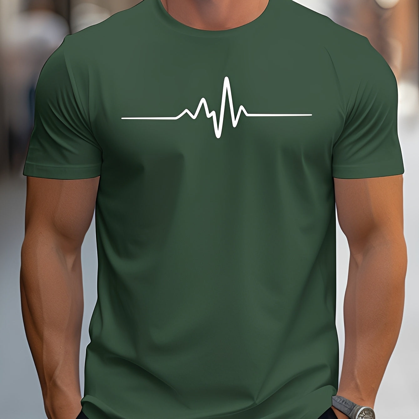 Russell - Bedrucktes Slim-Fit-T-Shirt für Männer