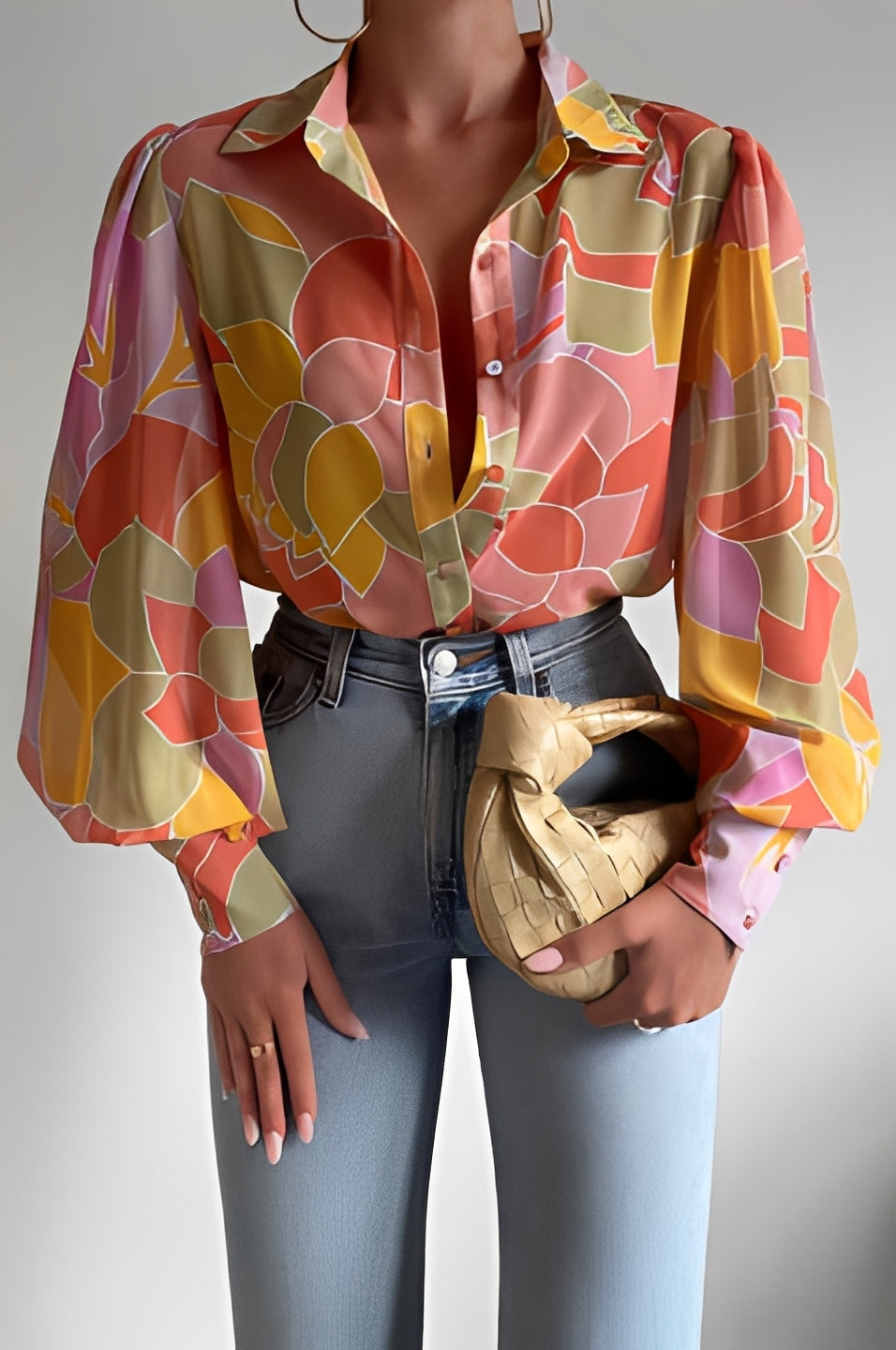 Carla - Schicke Bluse mit Ballonärmeln für Frauen