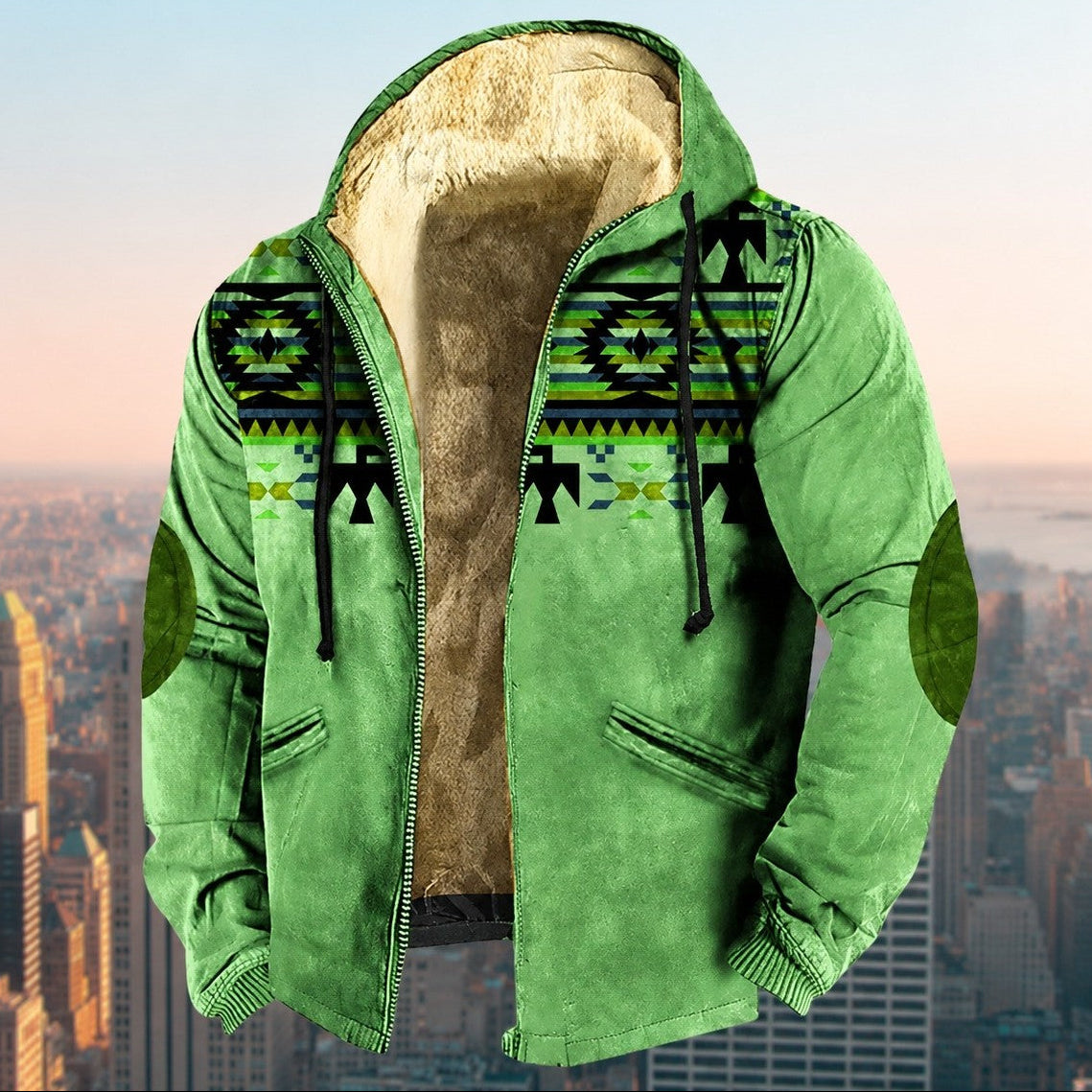 Laszlo - Herren-Hoodie mit Tribal-Muster
