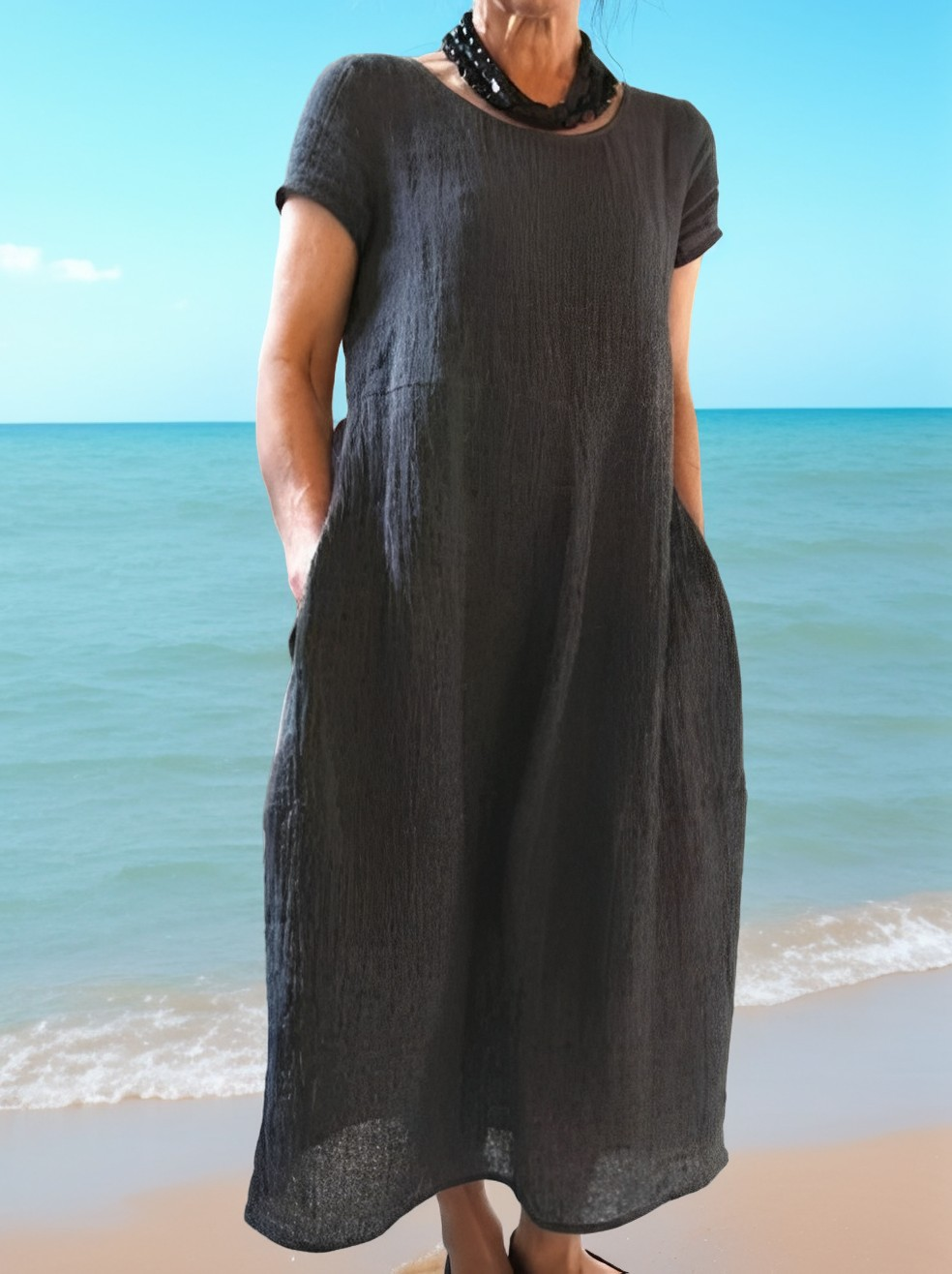 Allie - Kurzes, lockeres und legeres Kleid für Frauen