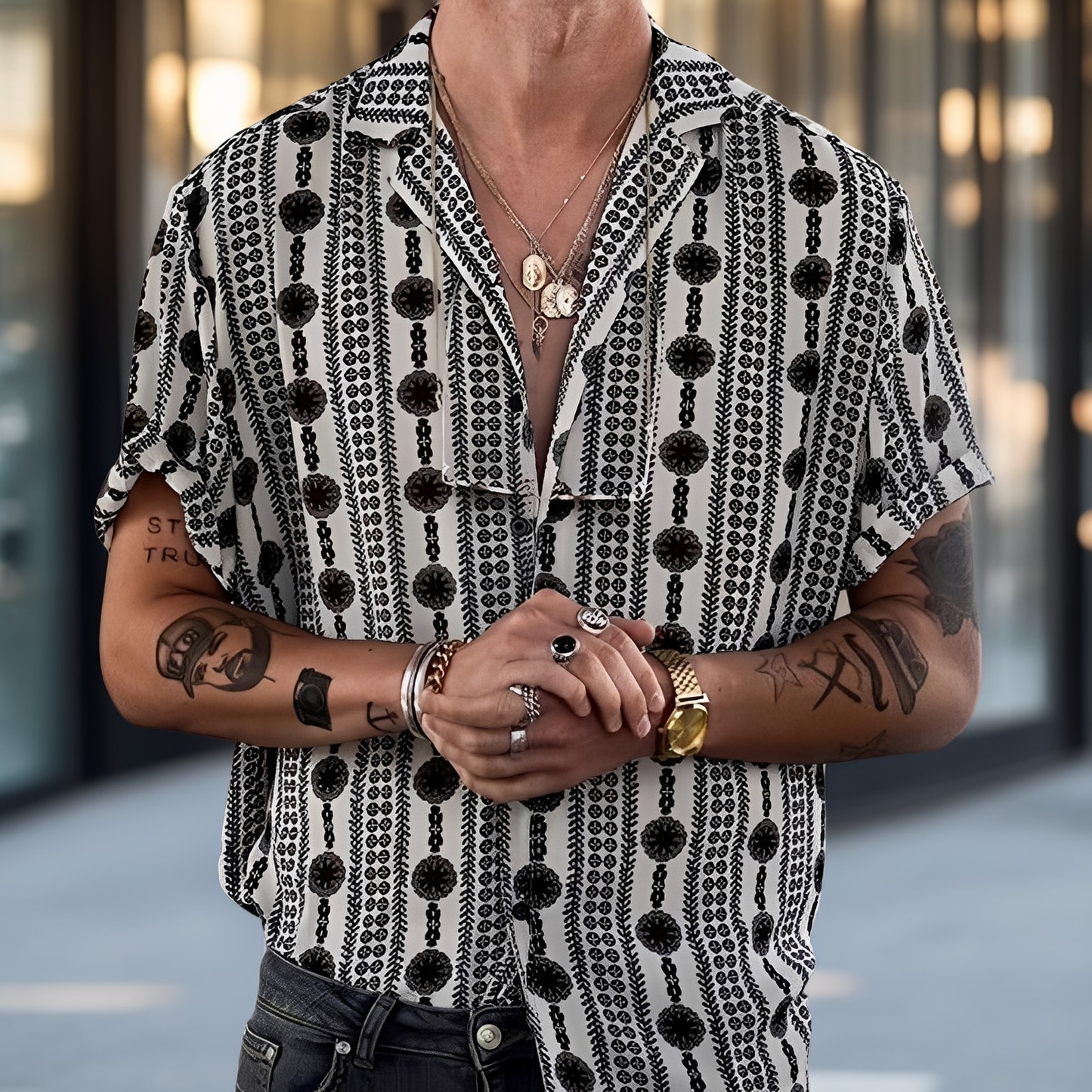 Jeremy - Elegantes und weites Hemd für Männer