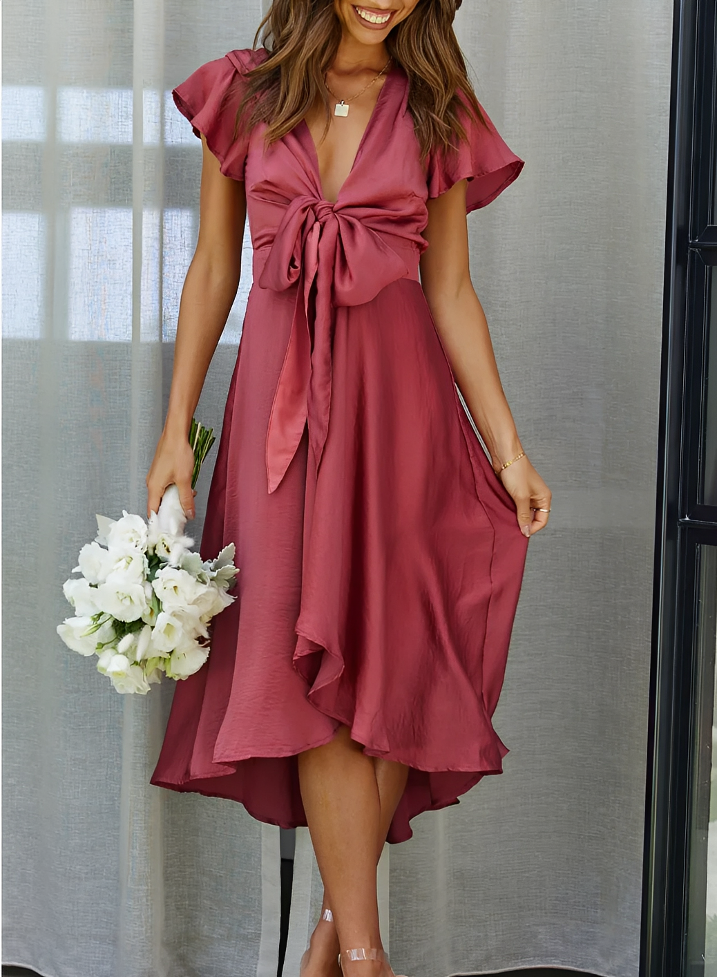 Ellia - Elegantes und asymmetrisches Kleid für Frauen