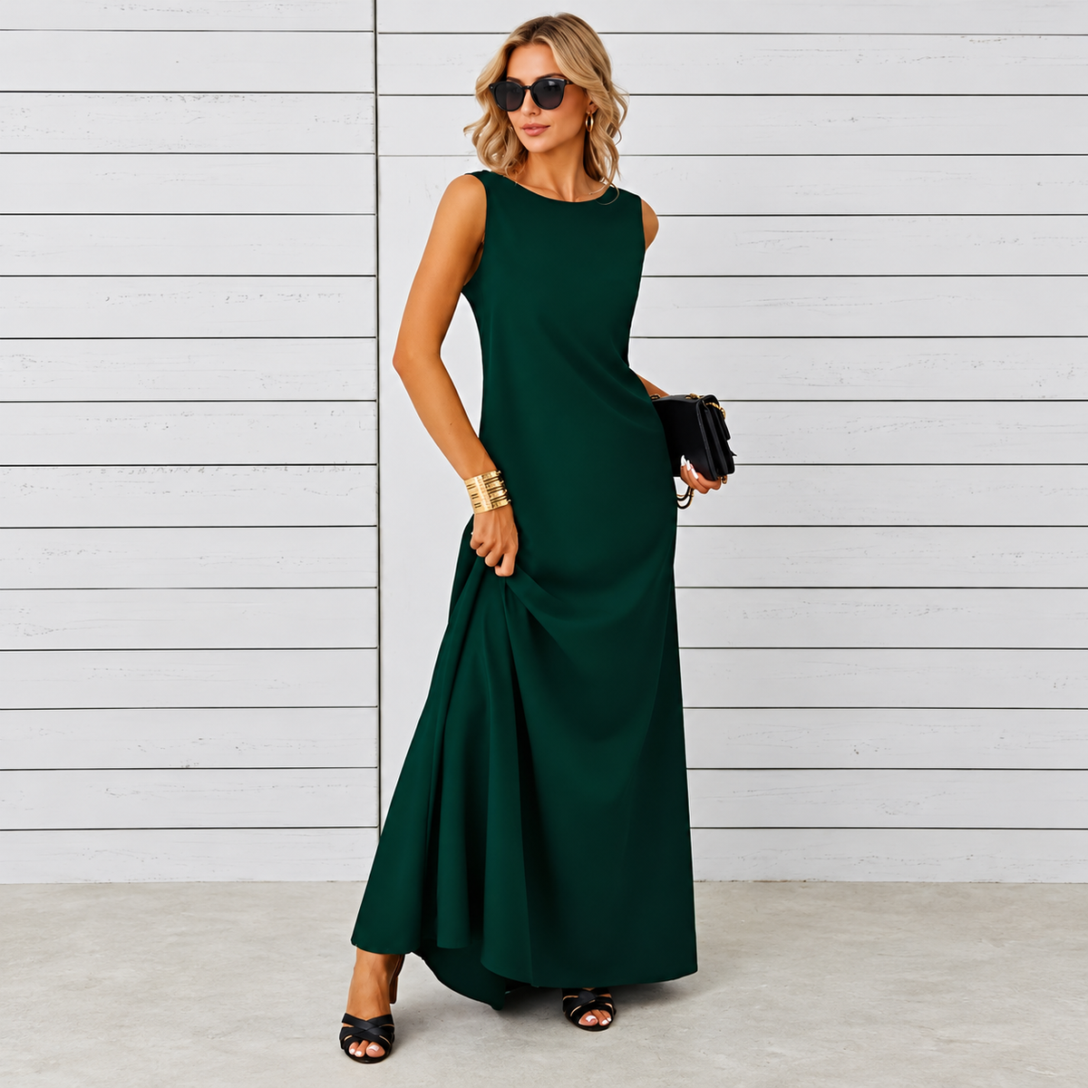 Saranna - Stilvolles Langkleid für Damen