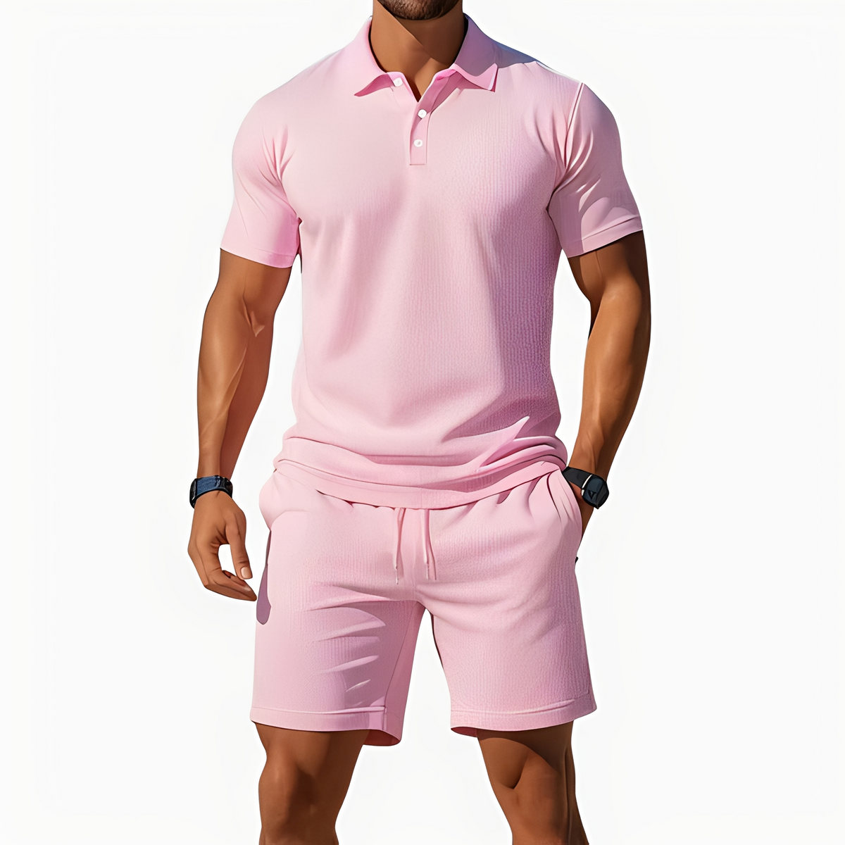 Aldrin - Ensemble Polo und Short Trend für Herren