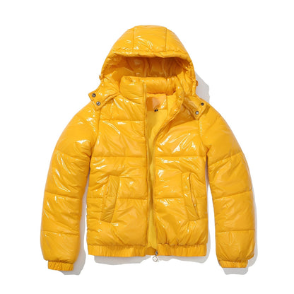 Yazmin - Elegante, glanzvolle Damenjacke mit Kapuze