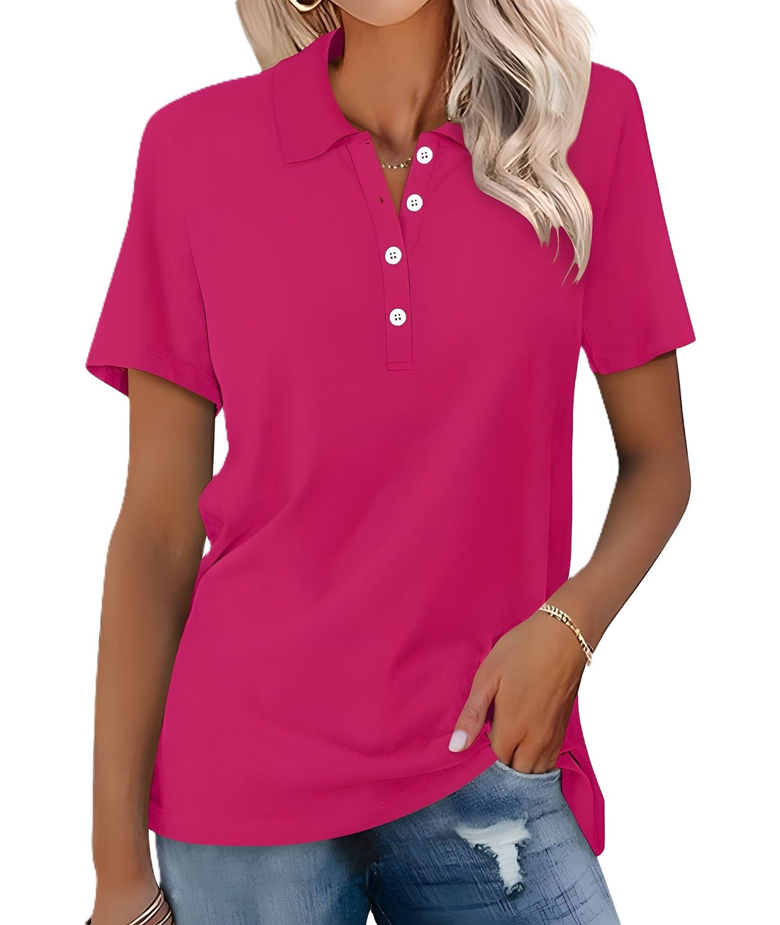 Amanda - Kurzarm-Polo lässig für Frauen