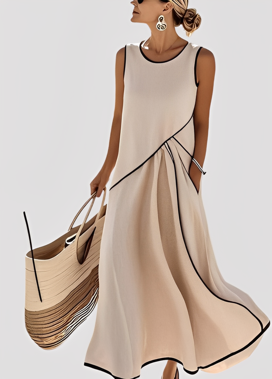 Mabel - Elegantes und lockeres Maxikleid für Frauen