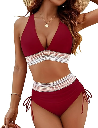 Emmie - Eleganter Bikini mit hoher Taille für Frauen
