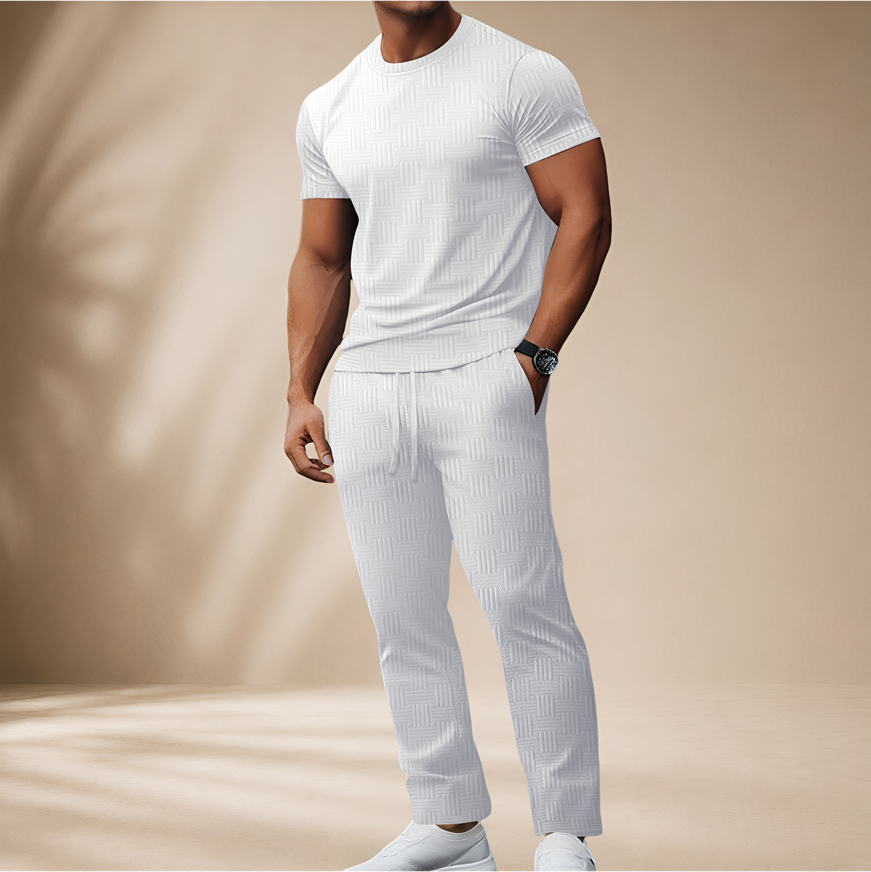 Thomas - Stilvolles T-Shirt- und Hosen-Set