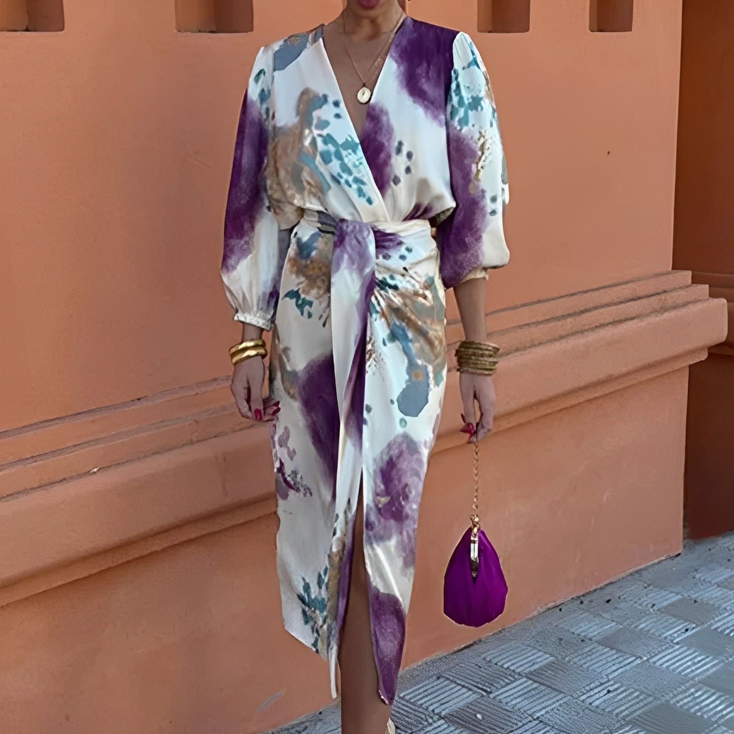 Sienna - Elegantes Midikleid mit Schlitz für Frauen
