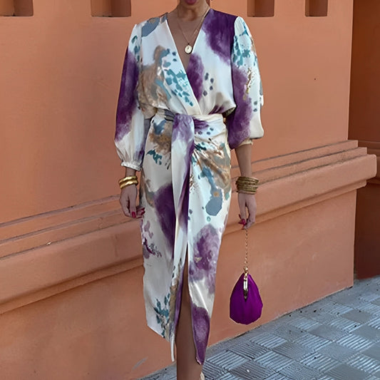 Sienna - Elegantes Midikleid mit Schlitz für Frauen