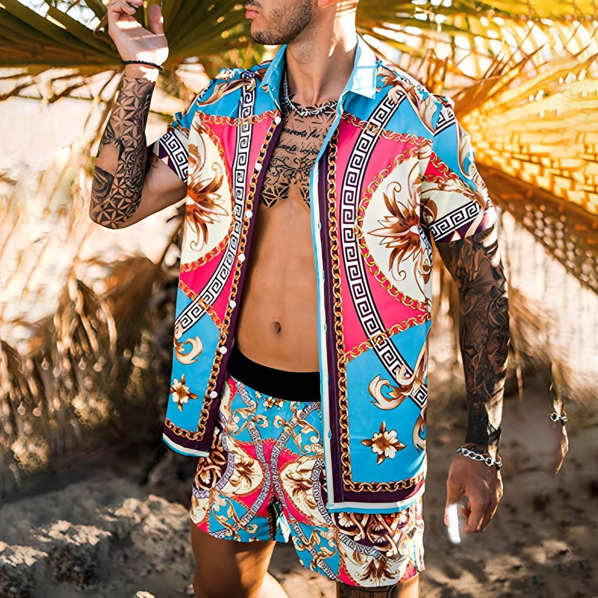 Lucas - Elegante Hawaiihemd-Sets für Männer