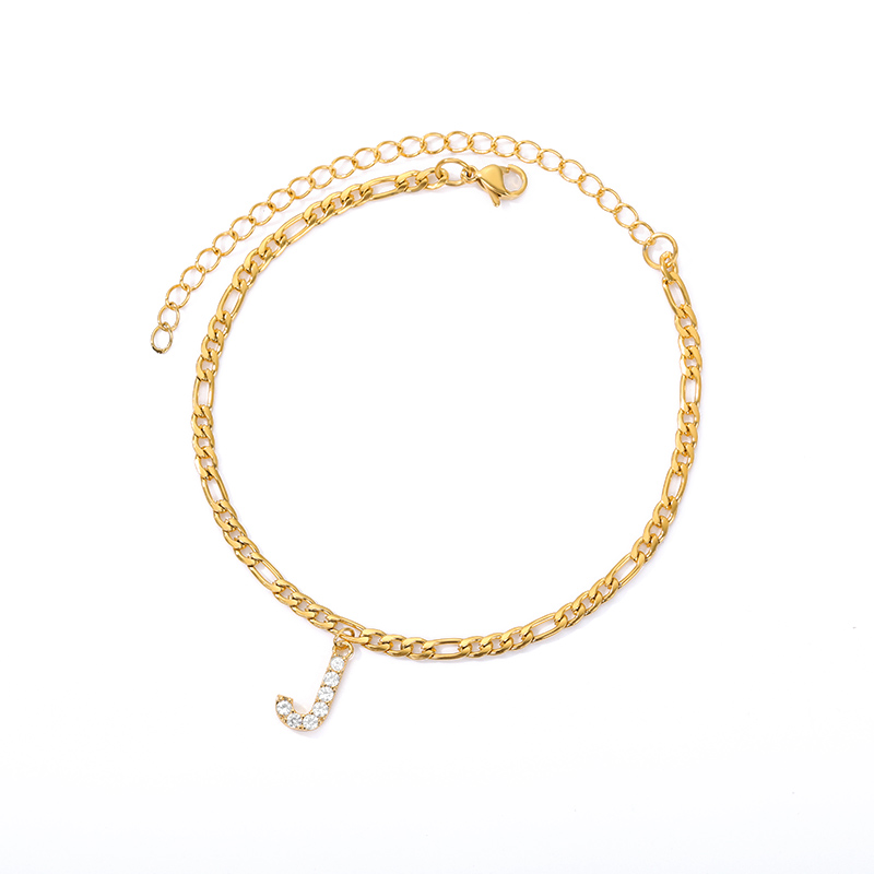 Initialen Knöchel - Knöchelarmband mit deiner Initiale