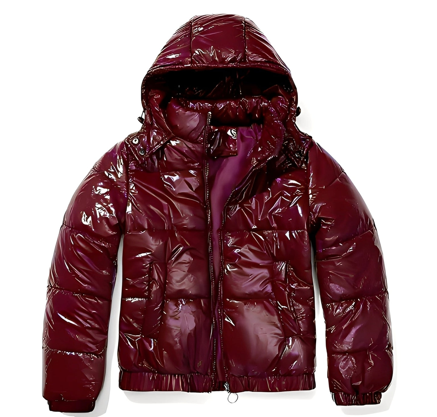 Yazmin - Elegante, glanzvolle Damenjacke mit Kapuze