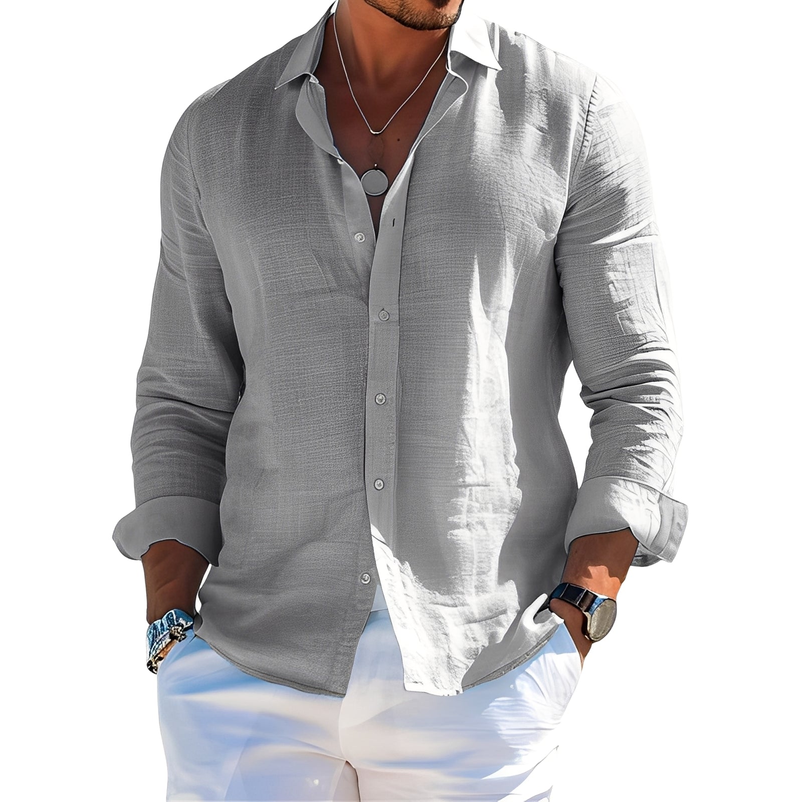 Félicien - Komfortables Langarm-Poloshirt
