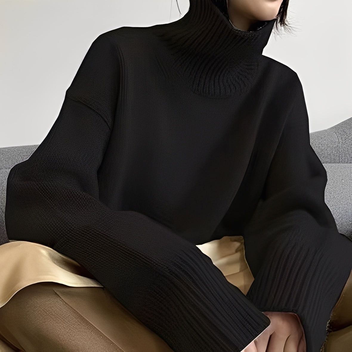 Clementine - Damenpullover mit gemütlichem Rollkragen