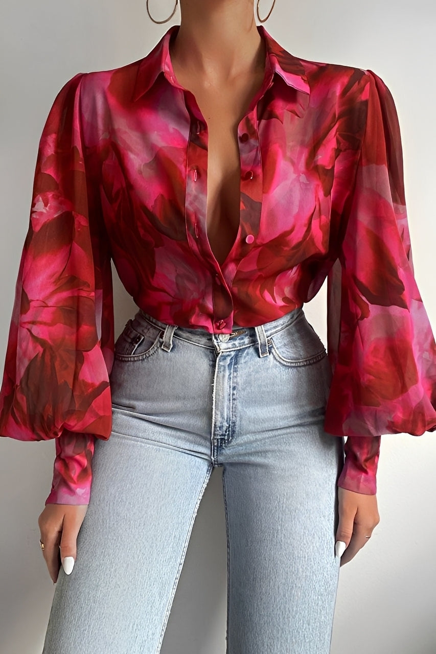 Carla - Schicke Bluse mit Ballonärmeln für Frauen