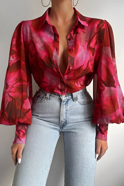 Carla - Schicke Bluse mit Ballonärmeln für Frauen