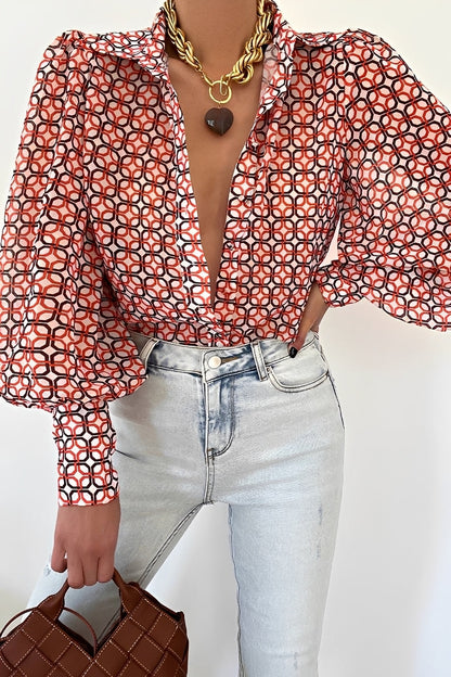 Carla - Schicke Bluse mit Ballonärmeln für Frauen