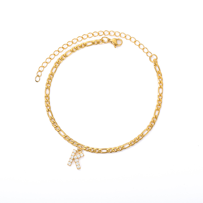 Initialen Knöchel - Knöchelarmband mit deiner Initiale