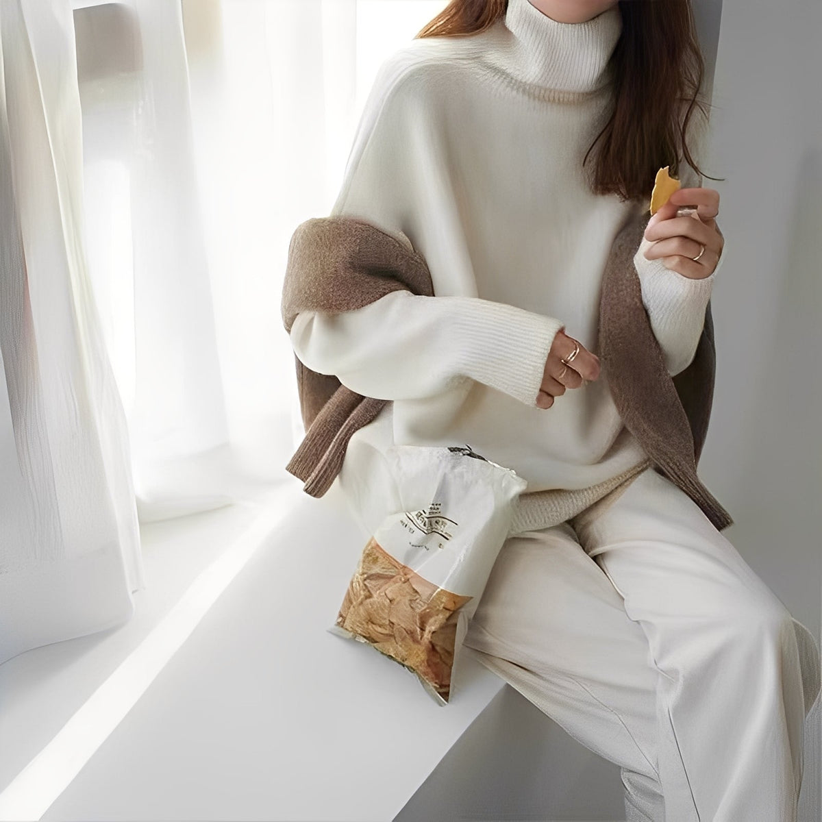 Clementine - Damenpullover mit gemütlichem Rollkragen