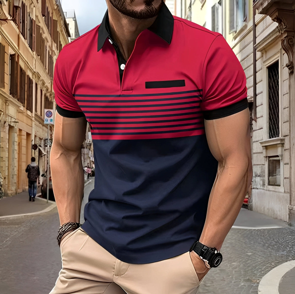 Thomas - Schickes Polo mit schmalem Schnitt für Männer