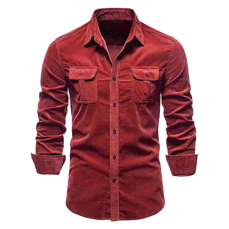 Rowen - Einfaches Shirt für Herren mit Taschen
