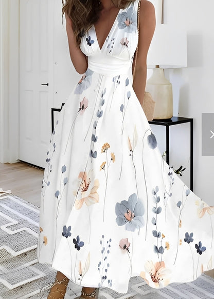 Kathryn - Elegantes Maxikleid mit Blumenmuster für Frauen