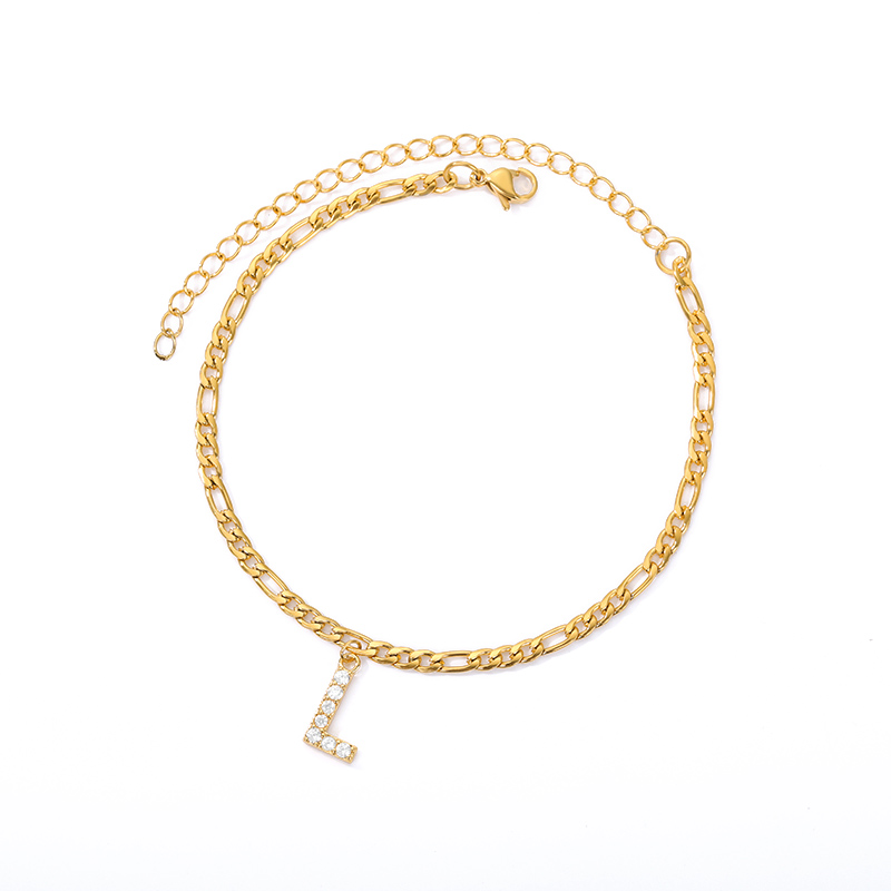 Initialen Knöchel - Knöchelarmband mit deiner Initiale