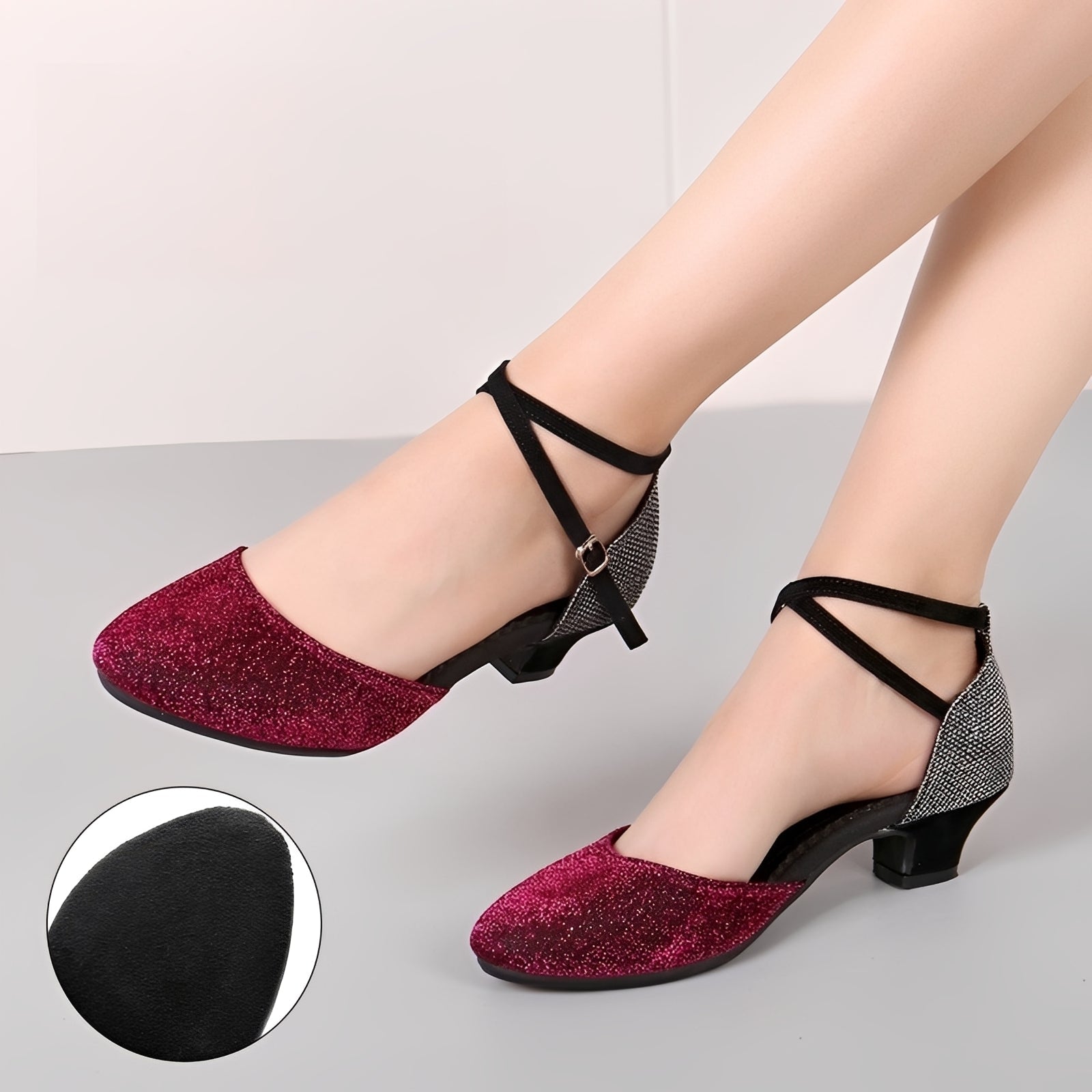 Carrie - Glitzernde Damensandalen