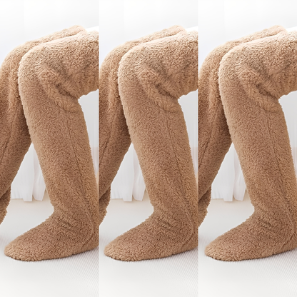 Camellia - Kuschelige, kniehohe Wintersocken für Damen