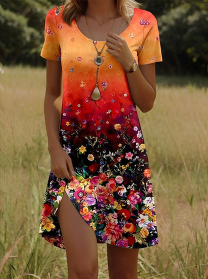 Lyssa - Elegantes bedrucktes Kleid für Frauen