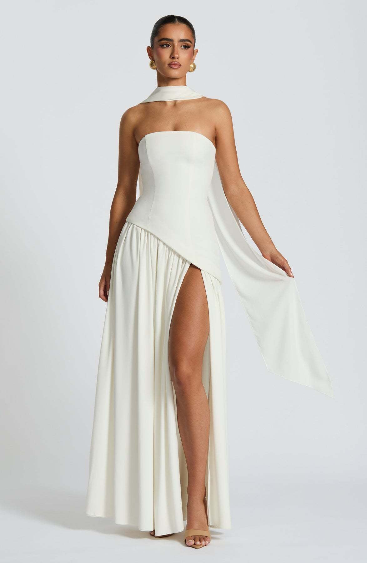 Maggie - Elegantes langes Kleid mit Bustier für Frauen