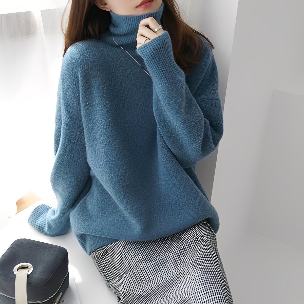 Clementine - Damenpullover mit gemütlichem Rollkragen