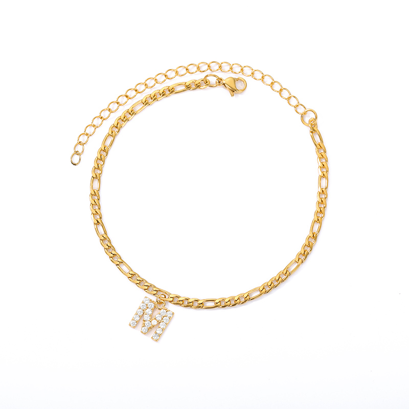 Initialen Knöchel - Knöchelarmband mit deiner Initiale