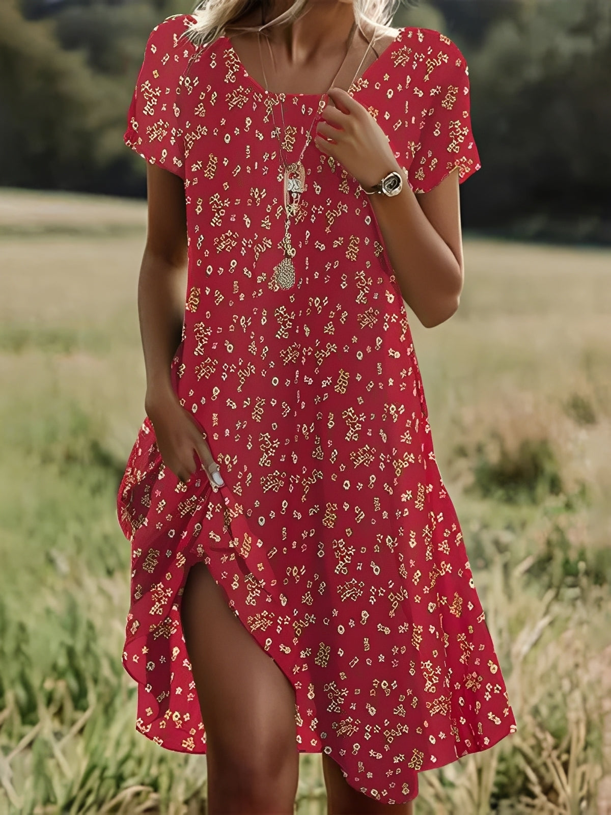 Gloria - Klassisches ethnisches Kleid für Frauen