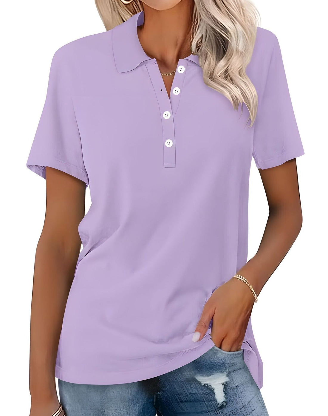 Teresa - Freizeit-Polo mit kurzen Ärmeln für Damen