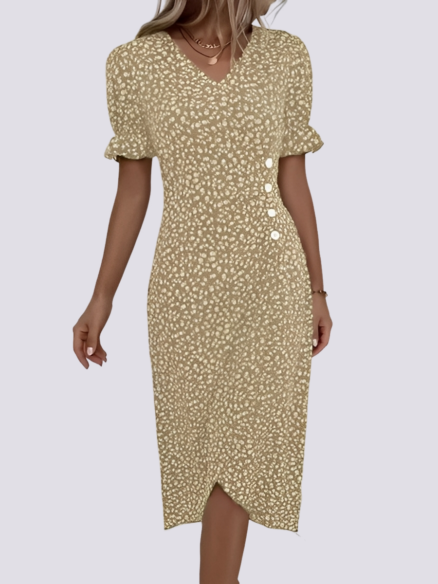 Fannie - Elegantes Kleid mit Blumenmuster für Frauen
