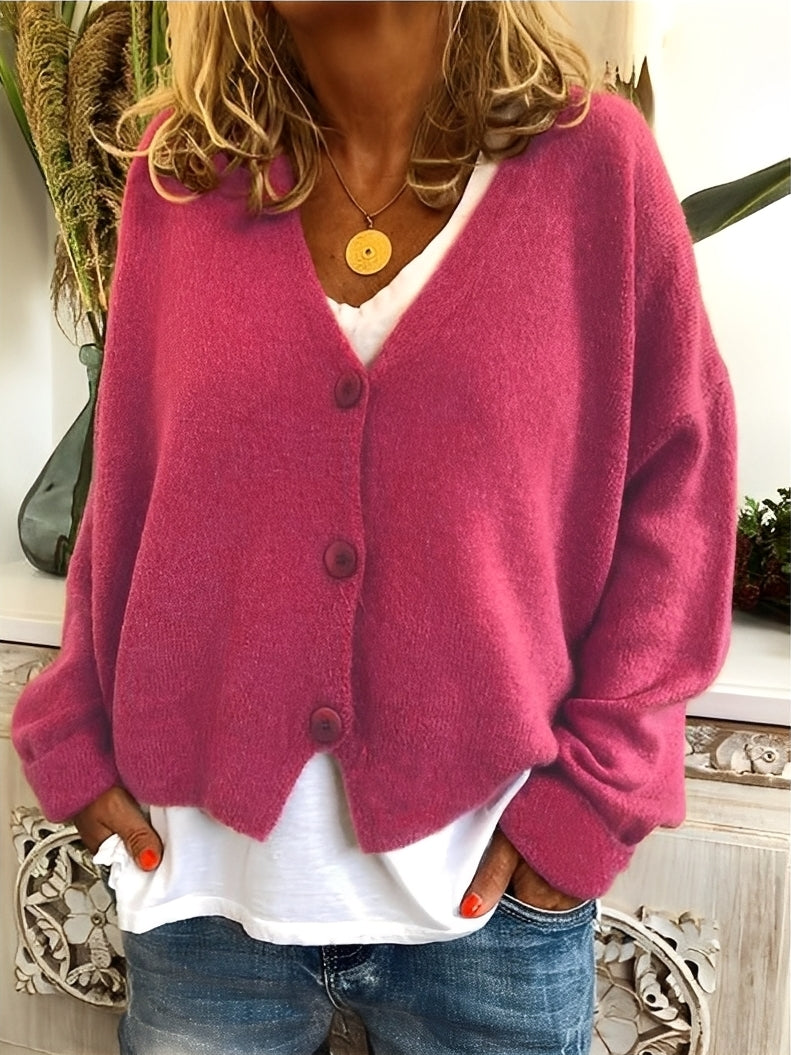 Evette - Bequeme Damenjacke mit Knöpfen