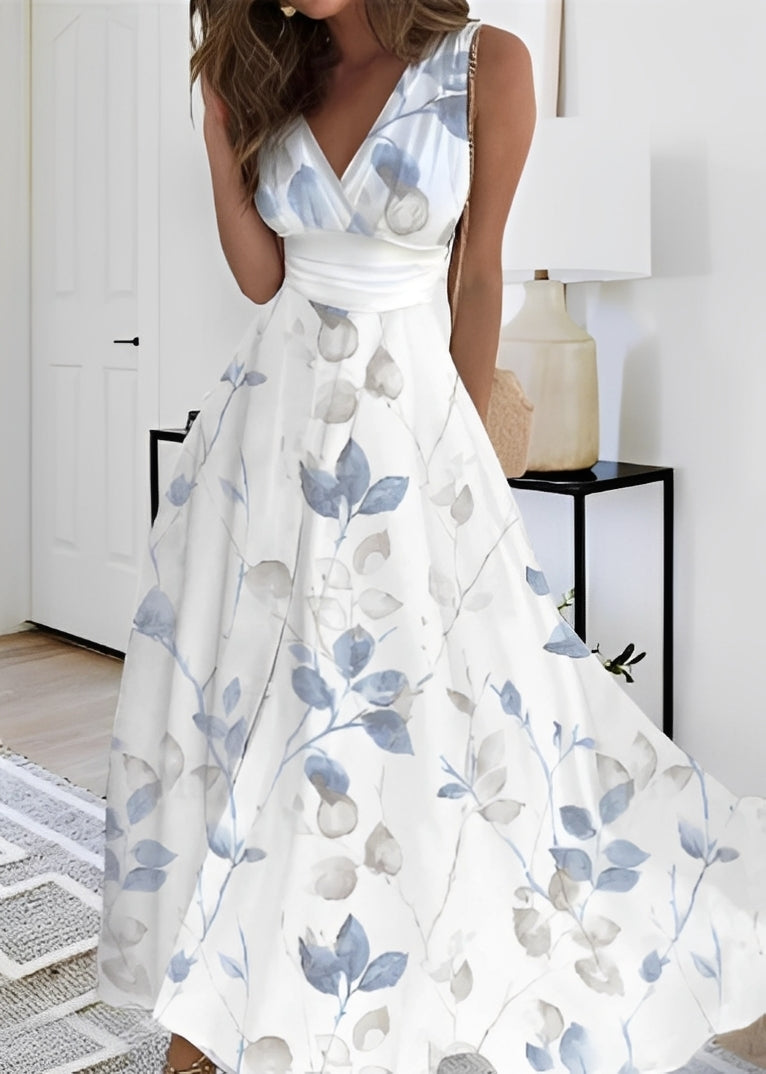 Kathryn - Elegantes Maxikleid mit Blumenmuster für Frauen