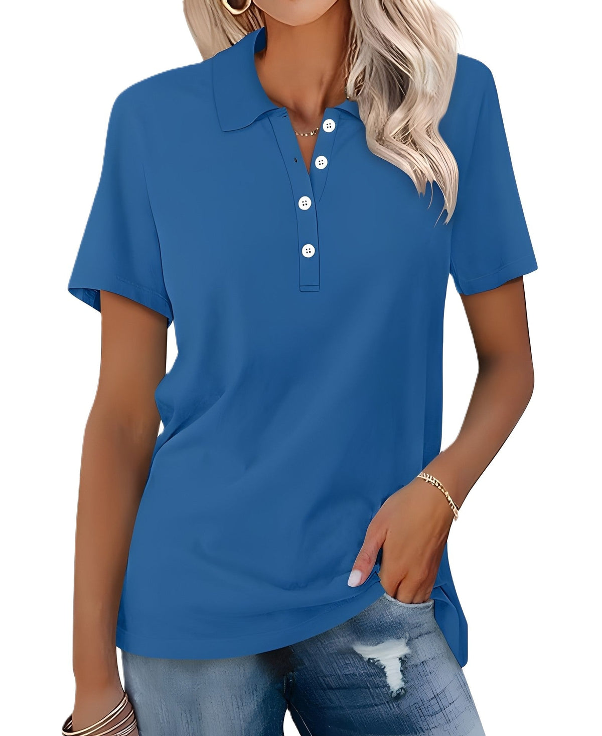 Amanda - Kurzarm-Polo lässig für Frauen