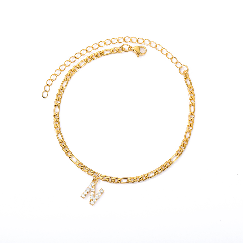 Initialen Knöchel - Knöchelarmband mit deiner Initiale