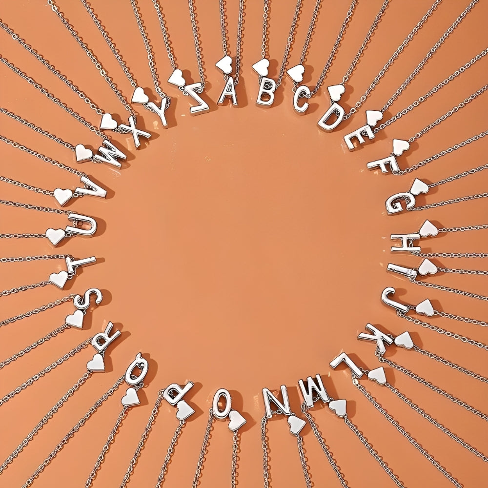 Herzschmuckset mit Buchstaben - Initial Love Schmuckset