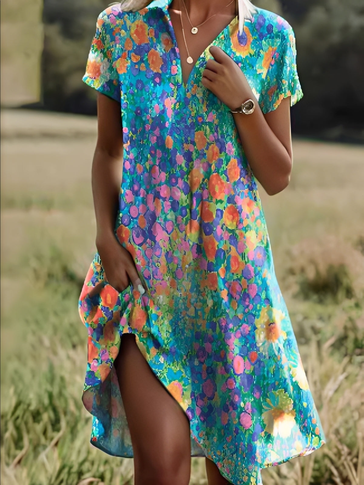 Gloria - Klassisches ethnisches Kleid für Frauen